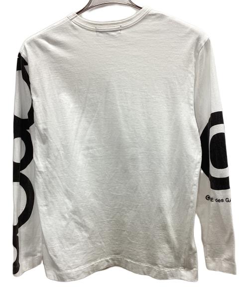 COMME des GARCONS（コムデギャルソン）COMME des GARCONS (コムデギャルソン) 長袖Tシャツ ホワイト×ブラック サイズ:Mの古着・服飾アイテム