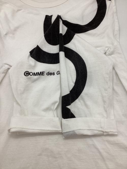 COMME des GARCONS（コムデギャルソン）COMME des GARCONS (コムデギャルソン) 長袖Tシャツ ホワイト×ブラック サイズ:Mの古着・服飾アイテム