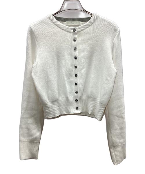 PUBLIC TOKYO（パブリックトウキョウ）PUBLIC TOKYO (パブリックトウキョウ) コットンシルククルーカーデ ホワイト サイズ:FREEの古着・服飾アイテム