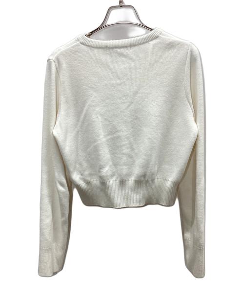 PUBLIC TOKYO（パブリックトウキョウ）PUBLIC TOKYO (パブリックトウキョウ) コットンシルククルーカーデ ホワイト サイズ:FREEの古着・服飾アイテム
