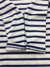 中古・古着 POLO RALPH LAUREN (ポロ・ラルフローレン) 長袖ワンピース ネイビー×ホワイト サイズ:XS 未使用品：5000円