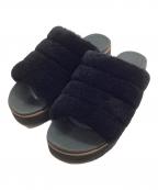 UGGアグ）の古着「Fluff Yeah Sandal　フラッフイヤーサンダル」｜ブラック