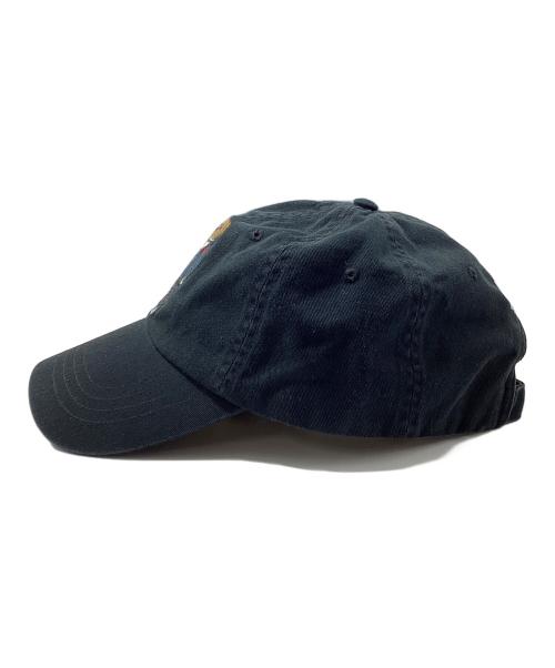 POLO RALPH LAUREN（ポロ・ラルフローレン）POLO RALPH LAUREN (ポロ・ラルフローレン) ポロベア刺繍キャップ ブラックの古着・服飾アイテム