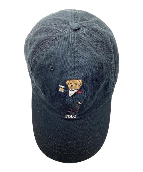 POLO RALPH LAUREN（ポロ・ラルフローレン）POLO RALPH LAUREN (ポロ・ラルフローレン) ポロベア刺繍キャップ ブラックの古着・服飾アイテム