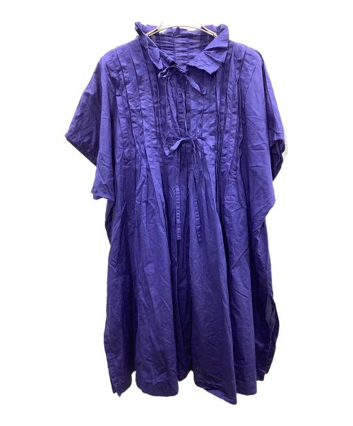 me ISSEY MIYAKE（ミーイッセイ ミヤケ）me ISSEY MIYAKE (ミーイッセイ ミヤケ) チュニックブラウス ブルー サイズ:FREEの古着・服飾アイテム