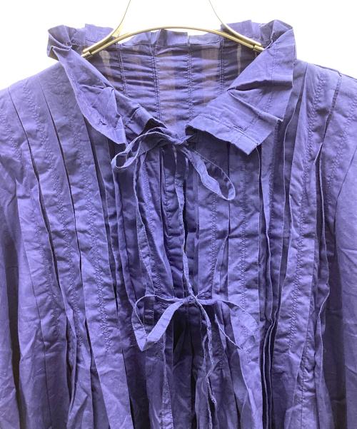 me ISSEY MIYAKE（ミーイッセイ ミヤケ）me ISSEY MIYAKE (ミーイッセイ ミヤケ) チュニックブラウス ブルー サイズ:FREEの古着・服飾アイテム