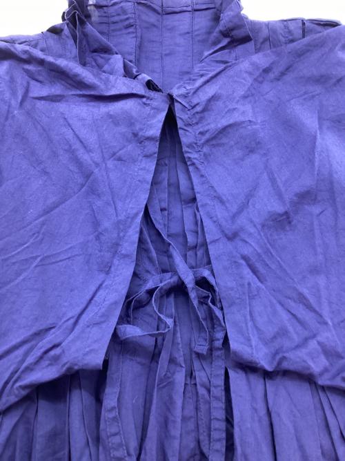 me ISSEY MIYAKE（ミーイッセイ ミヤケ）me ISSEY MIYAKE (ミーイッセイ ミヤケ) チュニックブラウス ブルー サイズ:FREEの古着・服飾アイテム
