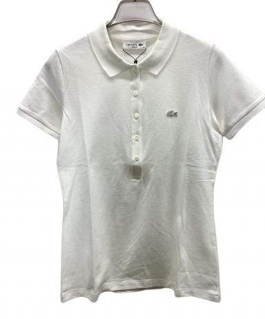 中古・古着通販】LACOSTE (ラコステ) 半袖ポロシャツ ホワイト サイズ