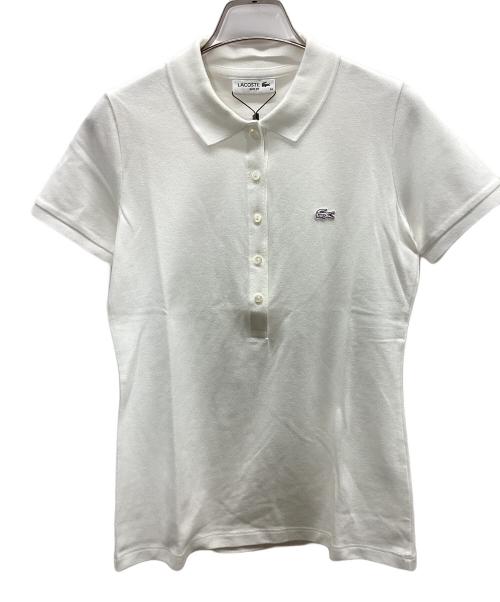 LACOSTE（ラコステ）LACOSTE (ラコステ) 半袖ポロシャツ ホワイト サイズ:34 未使用品の古着・服飾アイテム