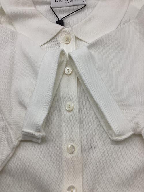 LACOSTE（ラコステ）LACOSTE (ラコステ) 半袖ポロシャツ ホワイト サイズ:34 未使用品の古着・服飾アイテム