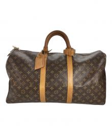 LOUIS VUITTON（ルイ ヴィトン）の古着「LOUIS VUITTON　モノグラム　キーポル50」｜ブラウン