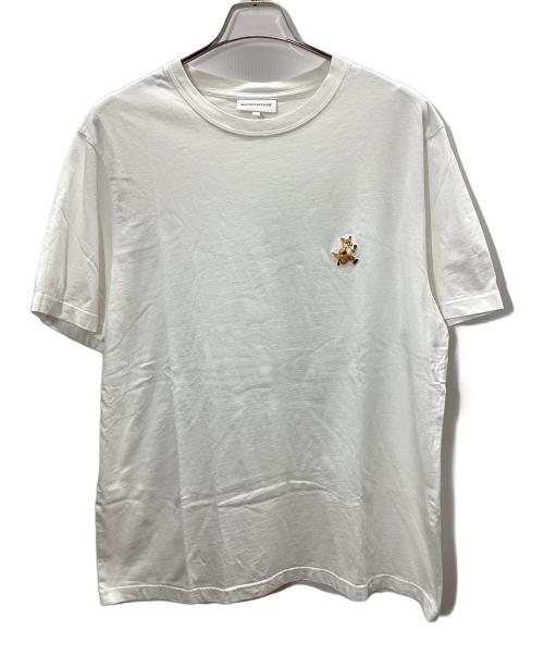 maison kitsune（メゾンキツネ）maison kitsune (メゾンキツネ) 半袖カットソー ホワイト サイズ:Lの古着・服飾アイテム