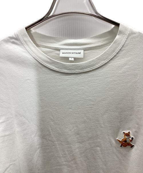 maison kitsune（メゾンキツネ）maison kitsune (メゾンキツネ) 半袖カットソー ホワイト サイズ:Lの古着・服飾アイテム