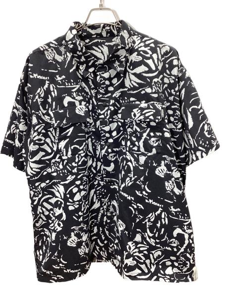 Alexander Lee Chang（アレキサンダーリーチャン）Alexander Lee Chang (アレキサンダーリーチャン) NYANCAMO SHIRTS ブラック×ホワイト サイズ:Lの古着・服飾アイテム
