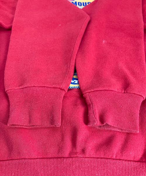 velva sheen（ベルバシーン）velva sheen (ベルバシーン) MICKEY MOUSE (ミッキーマウス) クルーネックスウェット レッド サイズ:Mの古着・服飾アイテム