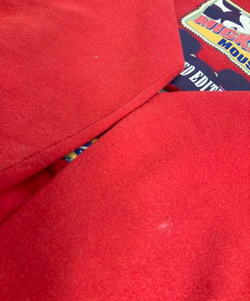 velva sheen（ベルバシーン）velva sheen (ベルバシーン) MICKEY MOUSE (ミッキーマウス) クルーネックスウェット レッド サイズ:Mの古着・服飾アイテム