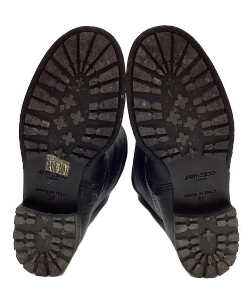 JIMMY CHOO（ジミーチュウ）JIMMY CHOO (ジミーチュウ) JIMMY CHOO　バイカーブーツ ブラック サイズ:23.5cmの古着・服飾アイテム