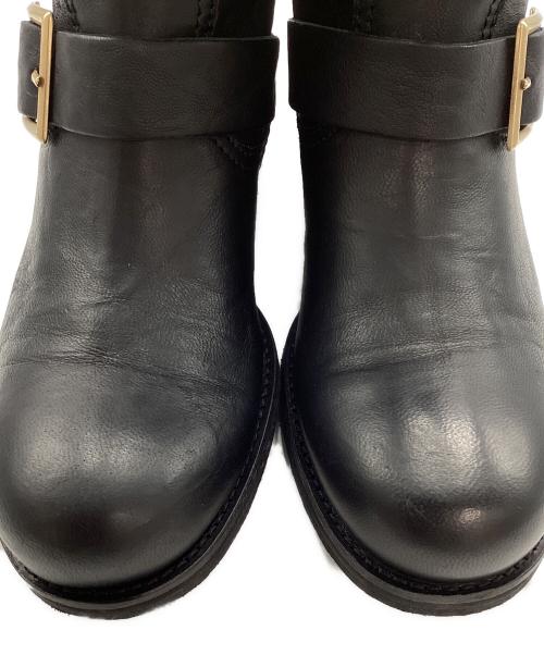 JIMMY CHOO（ジミーチュウ）JIMMY CHOO (ジミーチュウ) JIMMY CHOO　バイカーブーツ ブラック サイズ:23.5cmの古着・服飾アイテム