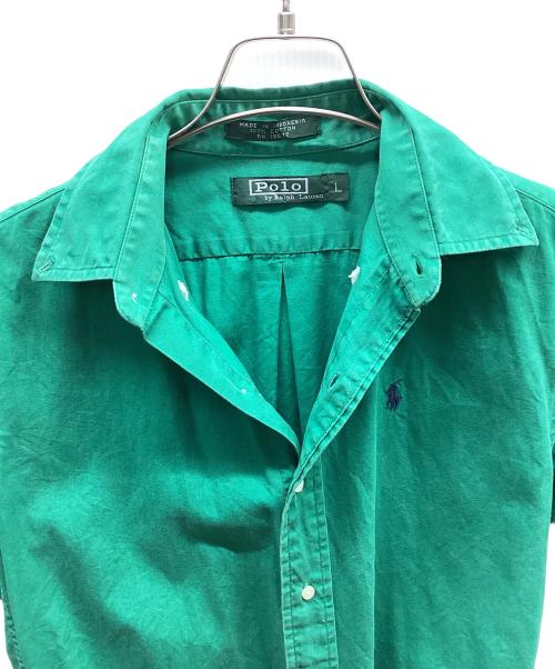 POLO RALPH LAUREN（ポロ・ラルフローレン）POLO RALPH LAUREN (ポロ・ラルフローレン) 半袖シャツ グリーン サイズ:Lの古着・服飾アイテム