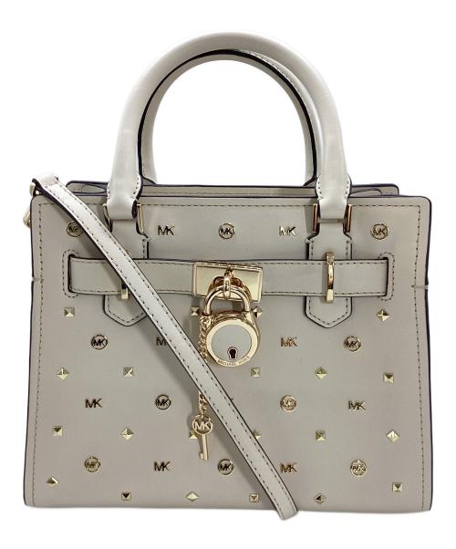 MICHAEL KORS（マイケルコース）MICHAEL KORS (マイケルコース) 2WAYショルダーバッグ ベージュの古着・服飾アイテム