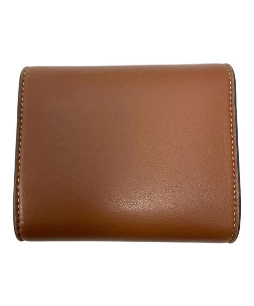 CELINE（セリーヌ）CELINE (セリーヌ) CELINE　トリオンフスモールフラップウォレット ブラウンの古着・服飾アイテム