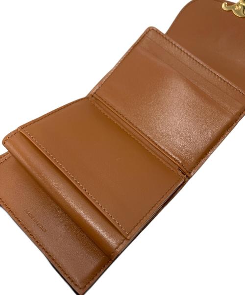 CELINE（セリーヌ）CELINE (セリーヌ) CELINE　トリオンフスモールフラップウォレット ブラウンの古着・服飾アイテム