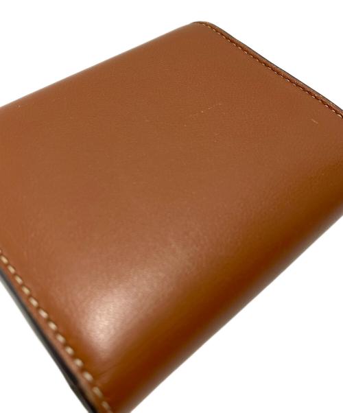 CELINE（セリーヌ）CELINE (セリーヌ) CELINE　トリオンフスモールフラップウォレット ブラウンの古着・服飾アイテム
