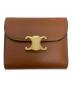 CELINE（セリーヌ）の古着「CELINE　トリオンフスモールフラップウォレット」｜ブラウン