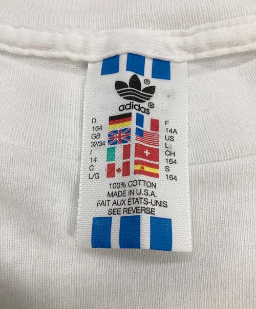 adidas Originals（アディダスオリジナル）adidas originals (アディダスオリジナル) 半袖カットソー ホワイト サイズ:Lの古着・服飾アイテム