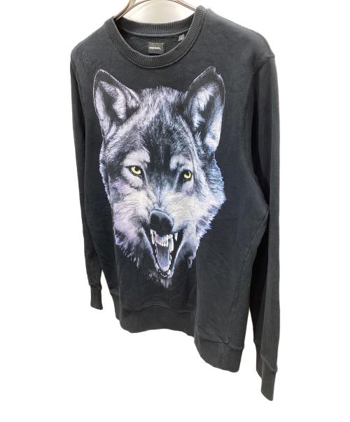 DIESEL（ディーゼル）DIESEL (ディーゼル) スウェット ブラック サイズ:Sの古着・服飾アイテム