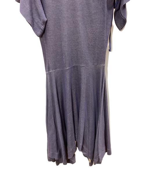 Vivienne Westwood RED LABEL（ヴィヴィアンウエストウッドレッドレーベル）Vivienne Westwood RED LABEL (ヴィヴィアンウエストウッドレッドレーベル) 半袖ワンピース ベージュ×パープル サイズ:2の古着・服飾アイテム