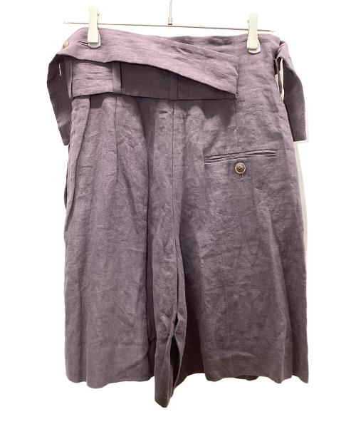 Vivienne Westwood（ヴィヴィアンウエストウッド）Vivienne Westwood (ヴィヴィアンウエストウッド) ハーフパンツ パープル サイズ:2 未使用品の古着・服飾アイテム