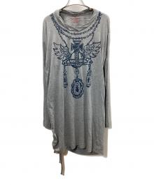 Vivienne Westwood RED LABEL（ヴィヴィアンウエストウッドレッドレーベル）の古着「長袖ワンピース」｜グレー