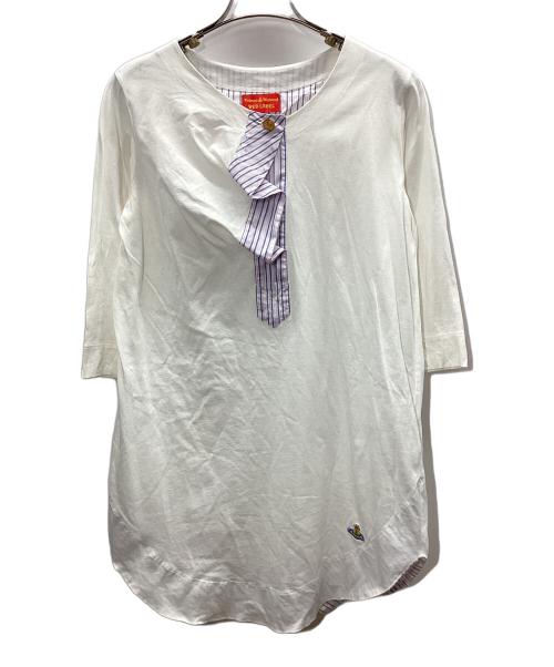 Vivienne Westwood RED LABEL（ヴィヴィアンウエストウッドレッドレーベル）Vivienne Westwood RED LABEL (ヴィヴィアンウエストウッドレッドレーベル) 長袖カットソー ホワイト サイズ:Mの古着・服飾アイテム
