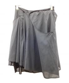 JUNYA WATANABE COMME des GARCONS（(ジュンヤワタナベ コムデギャルソン）の古着「アシンメトリー レイヤードスカート」｜ブラック