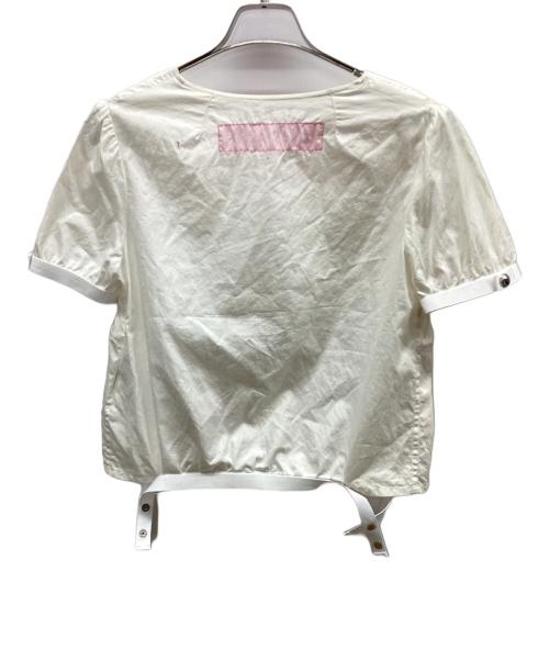 JUNYA WATANABE COMME des GARCONS MAN PINK（ジュンヤワタナベ コムデギャルソンマン ピンク）JUNYA WATANABE COMME des GARCONS MAN PINK (ジュンヤワタナベ コムデギャルソンマン ピンク) 半袖ブラウス ホワイト サイズ:Mの古着・服飾アイテム