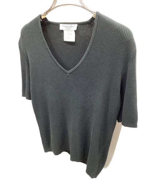 Christian Dior（クリスチャン ディオール）Christian Dior (クリスチャン ディオール) 半袖ニット ブラック サイズ:38の古着・服飾アイテム