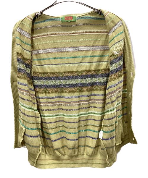 KENZO GOLF（ケンゾー ゴルフ）KENZO GOLF (ケンゾー ゴルフ) 薄手ニット イエロー サイズ:Lの古着・服飾アイテム