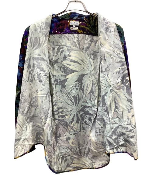 PAUL SMITH（ポールスミス）PAUL SMITH (ポールスミス) 長袖シャツ ブラック×パープル サイズ:Mの古着・服飾アイテム
