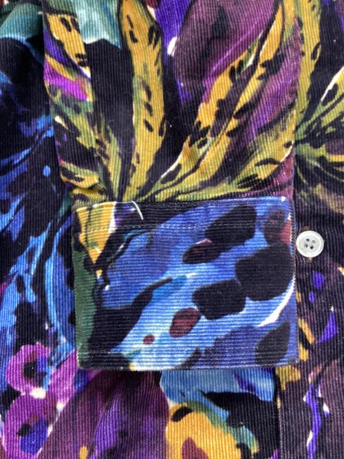 PAUL SMITH（ポールスミス）PAUL SMITH (ポールスミス) 長袖シャツ ブラック×パープル サイズ:Mの古着・服飾アイテム