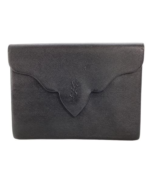 Yves Saint Laurent（イヴサンローラン）Yves Saint Laurent (イヴサンローラン) Yves Saint Laurent クラッチバッグ ブラックの古着・服飾アイテム