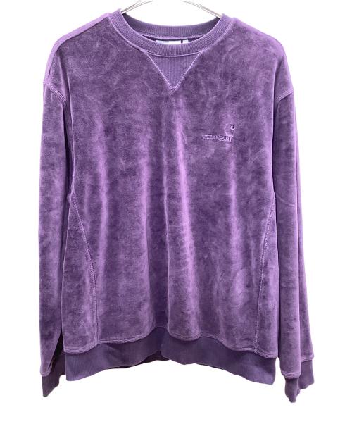 CarHartt（カーハート）CarHartt (カーハート) UNITED SCRIPT SWEATSHIRT パープル サイズ:Lの古着・服飾アイテム