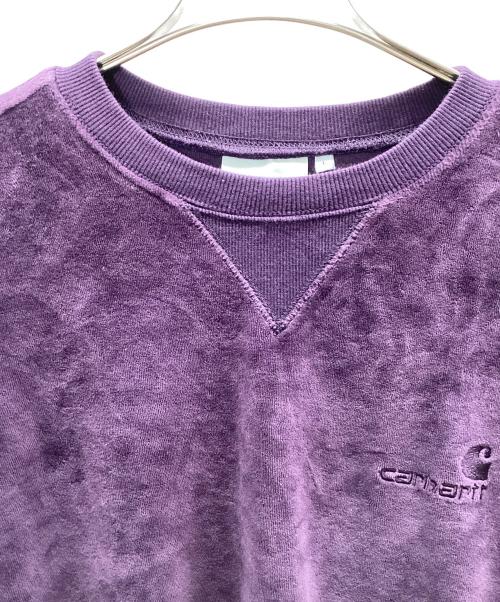 CarHartt（カーハート）CarHartt (カーハート) UNITED SCRIPT SWEATSHIRT パープル サイズ:Lの古着・服飾アイテム