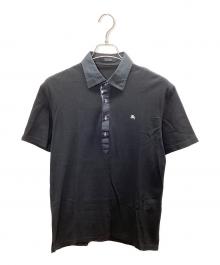 BURBERRY BLACK LABEL（バーバリーブラックレーベル）の古着「ポロシャツ」｜ブラック