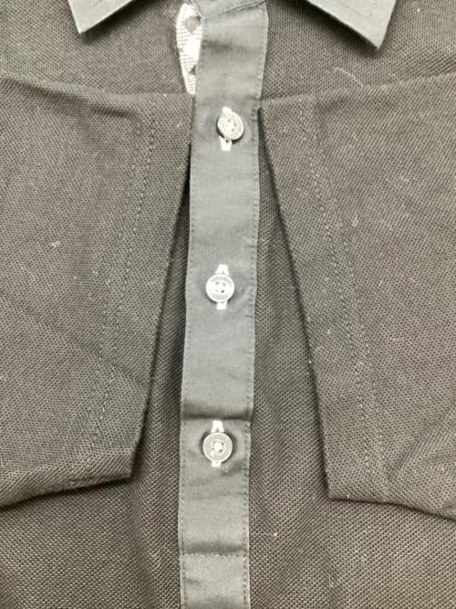 BURBERRY BLACK LABEL（バーバリーブラックレーベル）BURBERRY BLACK LABEL (バーバリーブラックレーベル) ポロシャツ ブラック サイズ:3の古着・服飾アイテム