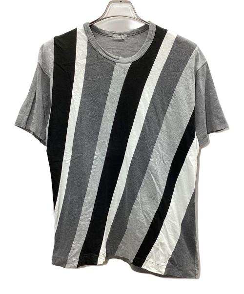 COMME des GARCONS HOMME（コムデギャルソン オム）COMME des GARCONS HOMME (コムデギャルソン オム) 半袖カットソー ブラック×グレー×ホワイト サイズ:不明の古着・服飾アイテム