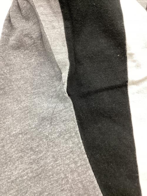 COMME des GARCONS HOMME（コムデギャルソン オム）COMME des GARCONS HOMME (コムデギャルソン オム) 半袖カットソー ブラック×グレー×ホワイト サイズ:不明の古着・服飾アイテム