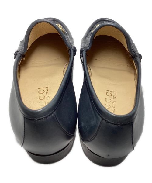 GUCCI（グッチ）GUCCI (グッチ) ビットローファー ネイビー サイズ:22.5の古着・服飾アイテム