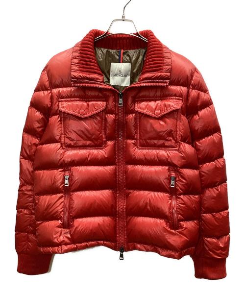 MONCLER（モンクレール）MONCLER (モンクレール) ダウンジャケット レッド サイズ:3の古着・服飾アイテム