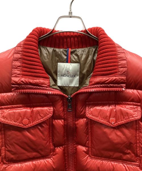 MONCLER（モンクレール）MONCLER (モンクレール) ダウンジャケット レッド サイズ:3の古着・服飾アイテム
